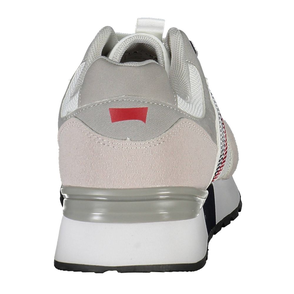 Witte polyester sneaker