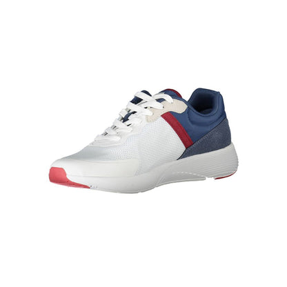 Witte polyester sneaker