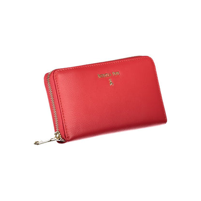 Chic Pink Zip Wallet With Multiple Compartments