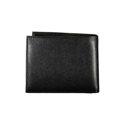 Elegant Black Leather Wallet with RFID Block