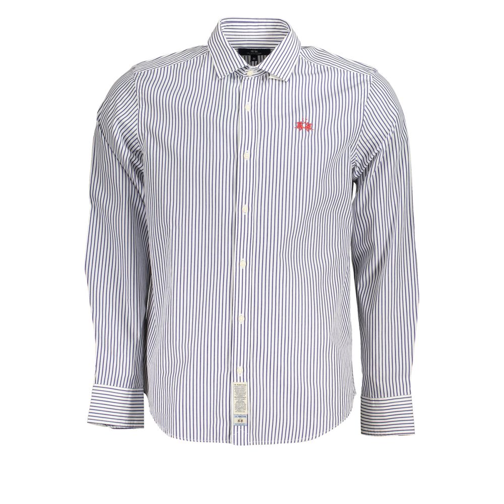 Elegant Long-Sleeved Striped Shirt for Men