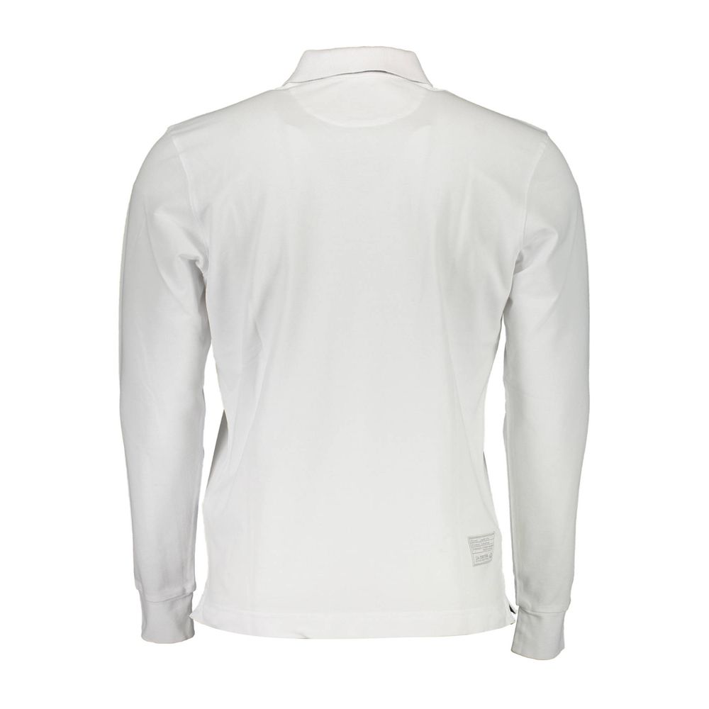 Elegant Long-Sleeved Polo with Contrast Detailing