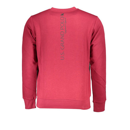 Chic Pink Fleece Crew Neck Sweatshirt