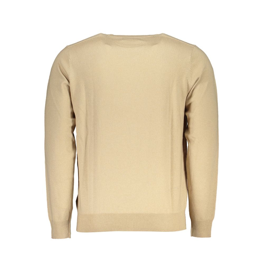 Beige polyester trui