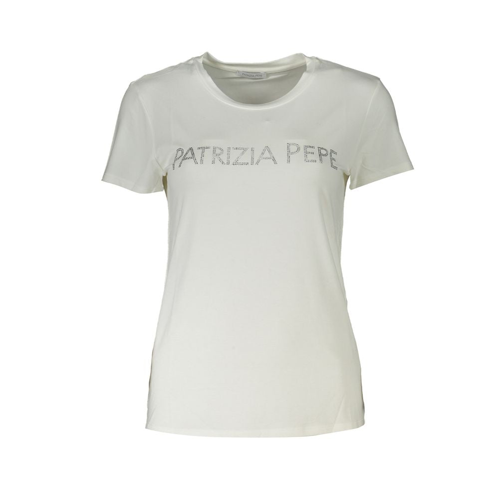 Witte elastaan ​​tops en T-shirt