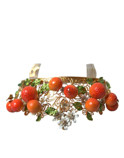 Multicolor Crystal Sicilian Orange Crown