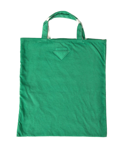 Bolso tote elegante de tela verde