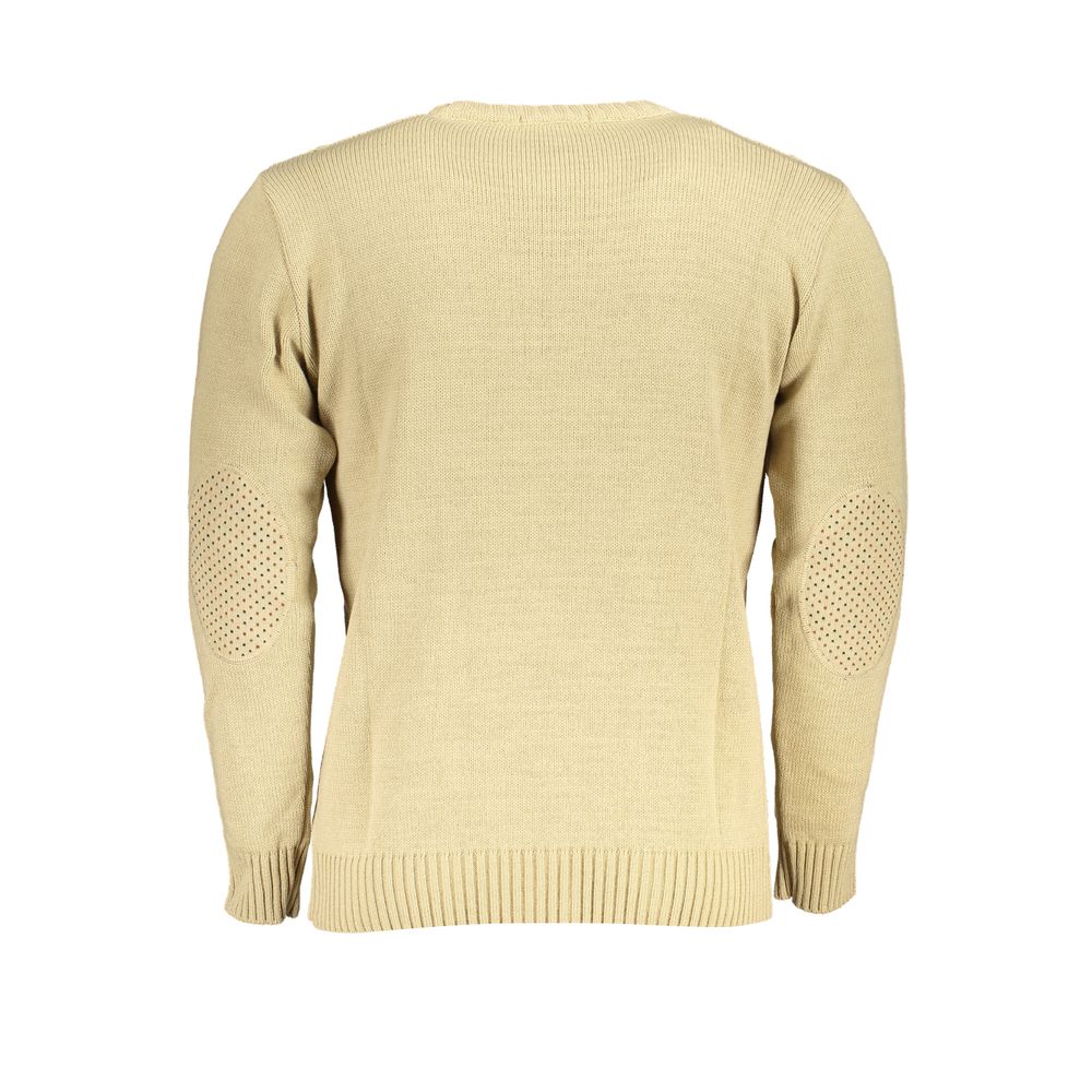 Beige Fabric Sweater