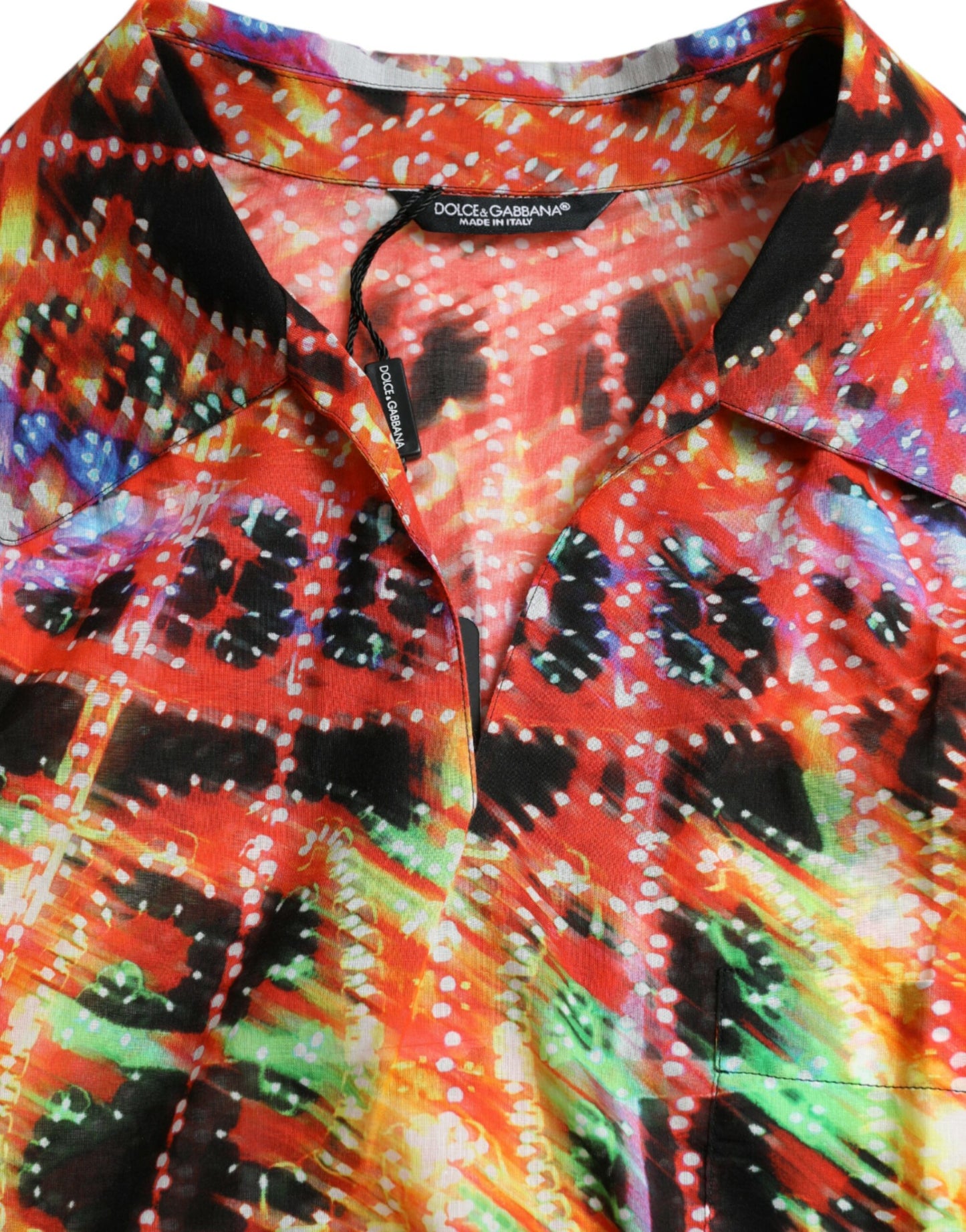 Multicolor Luminarie Print Cotton T-shirt