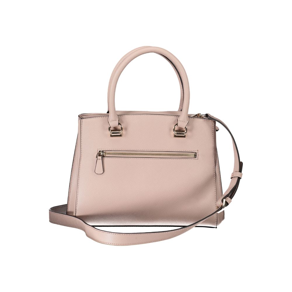 Pink Polyethylene Handbag