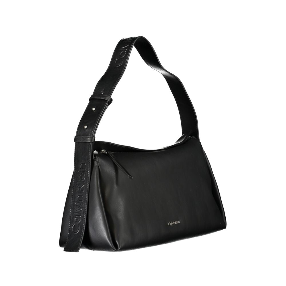 Black Polyester Handbag