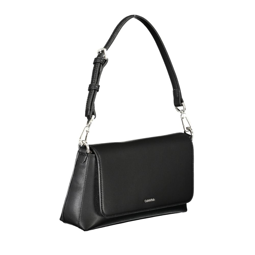 Black Polyester Handbag