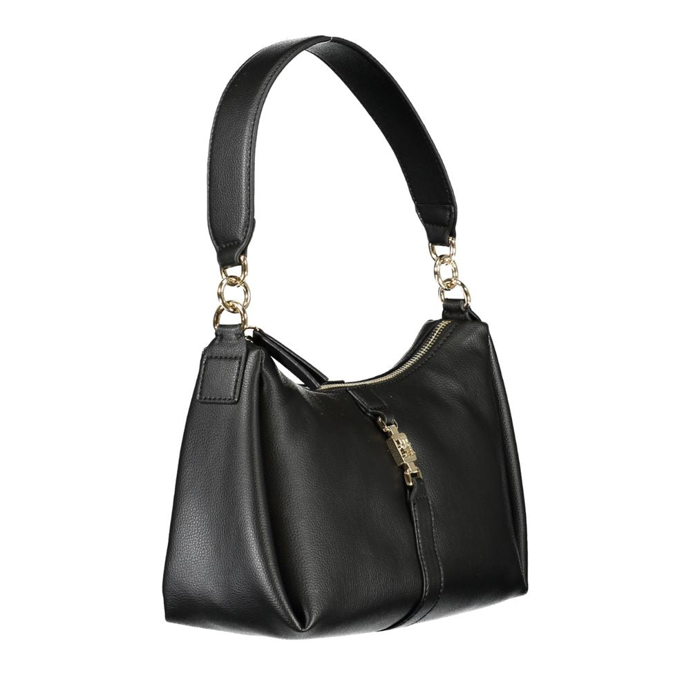 Black Polyester Handbag