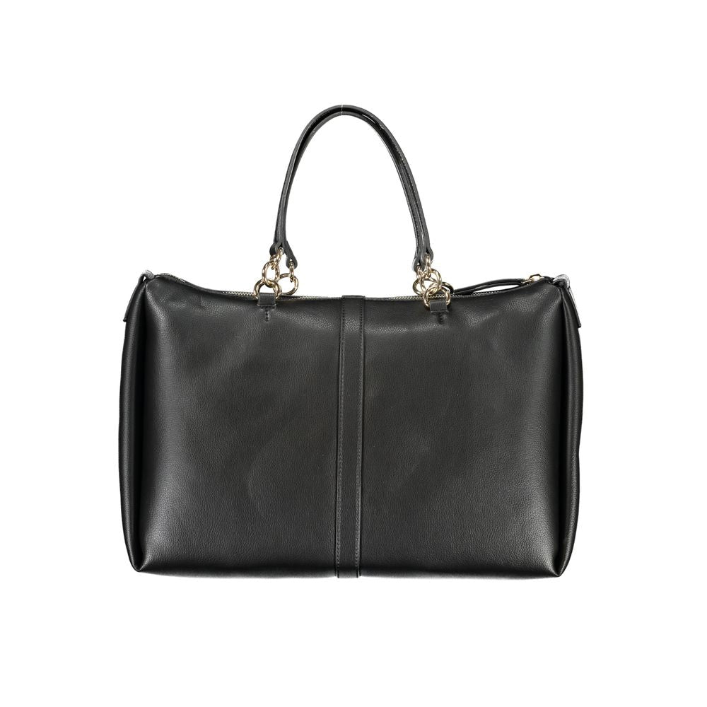 Black Polyester Handbag