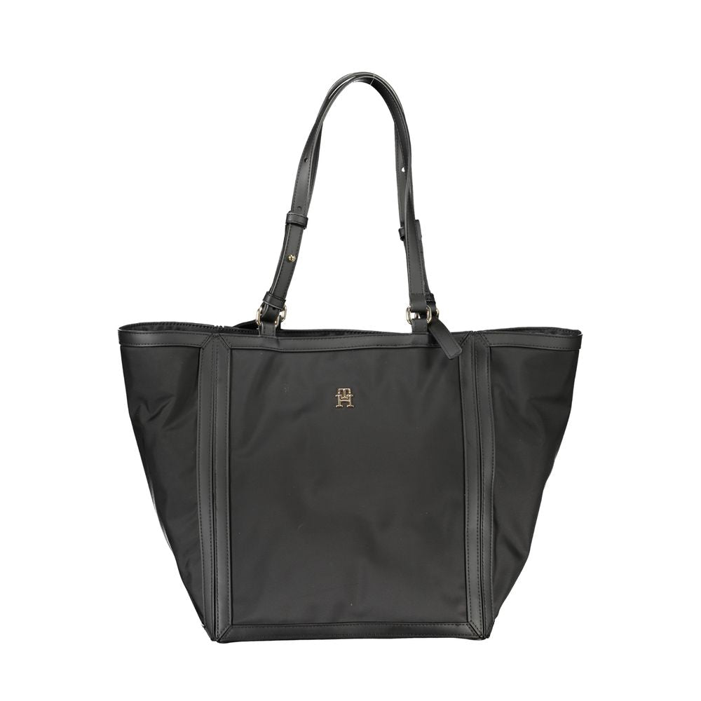 Black Polyester Handbag