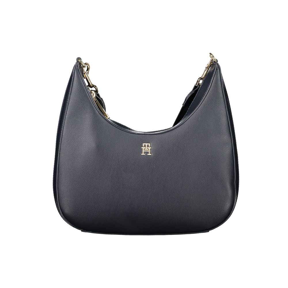 Blue Polyester Handbag