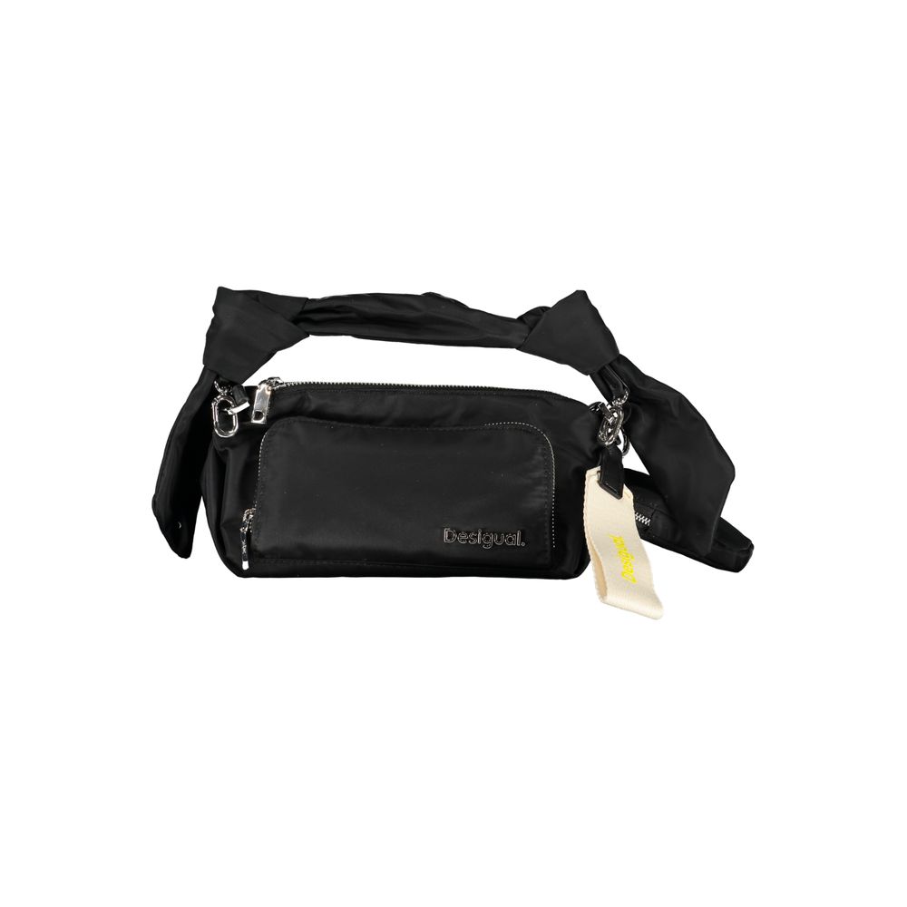 Black Polyester Handbag