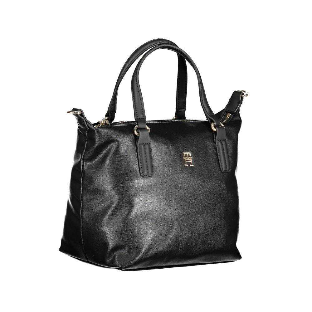 Black Polyester Handbag