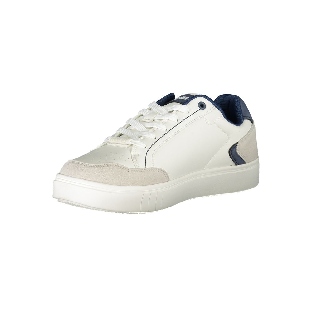 White Polyester Sneaker