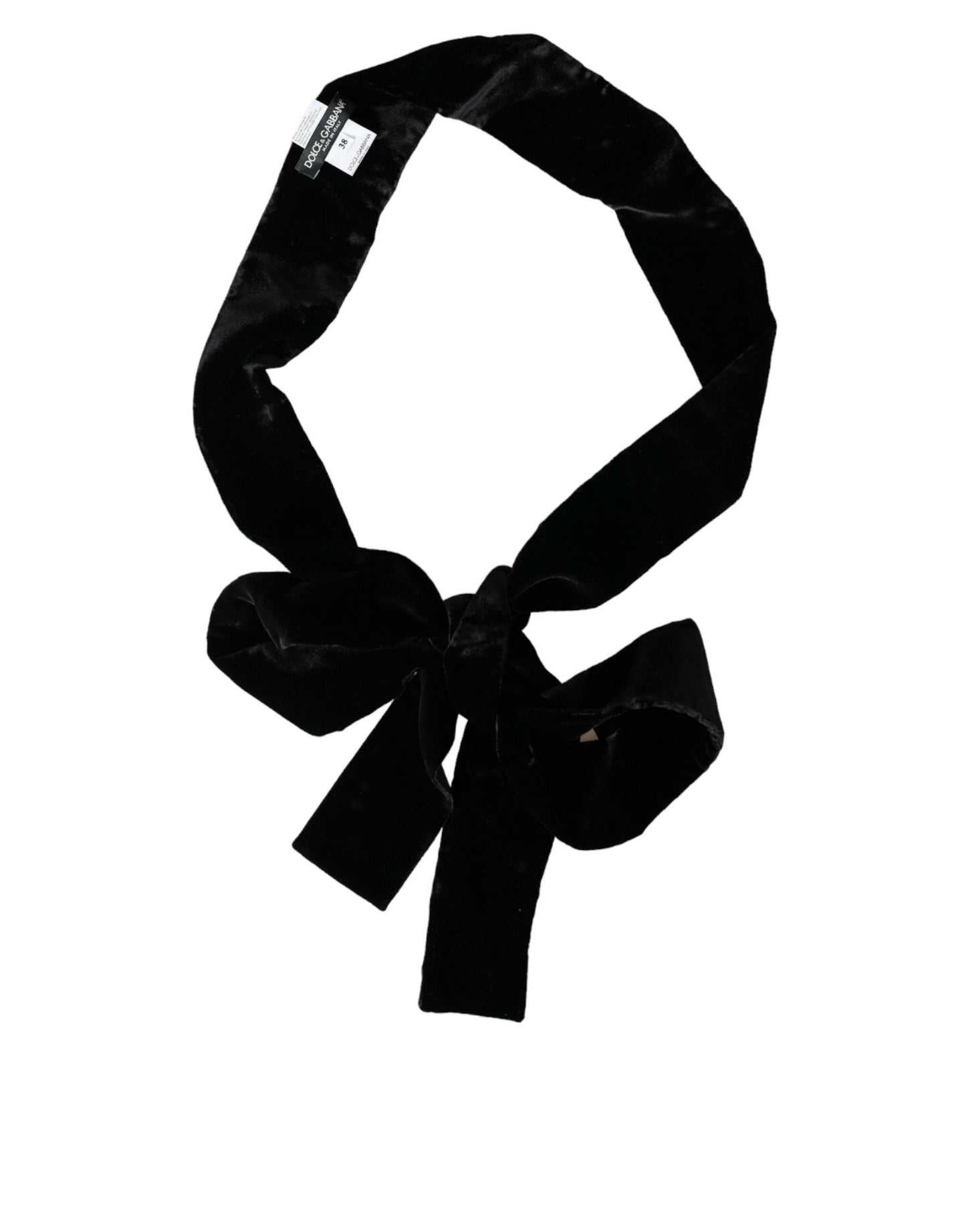 Black Viscose Wide Waist Women Belt