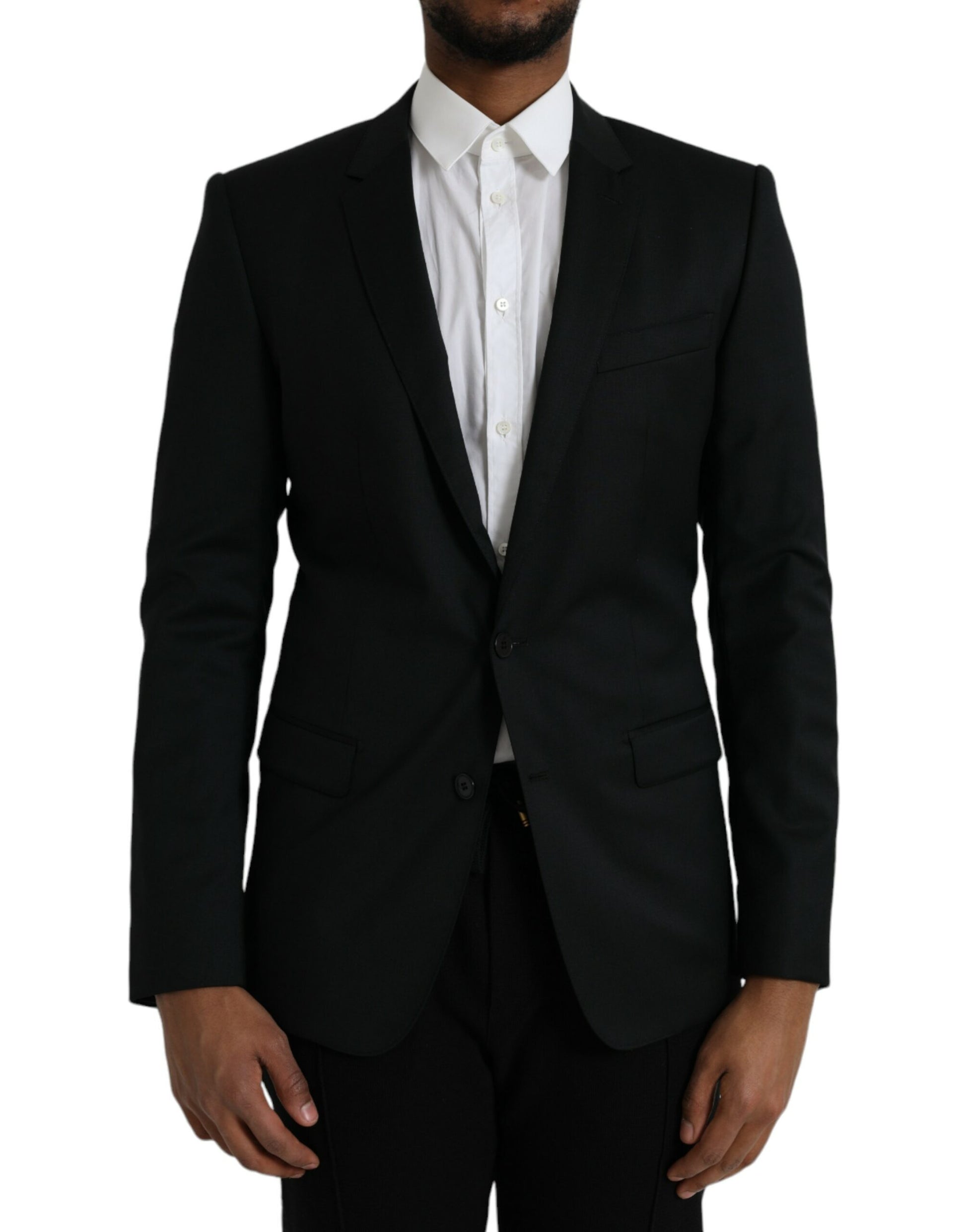 Black Wool MARTINI Single Breasted Blazer