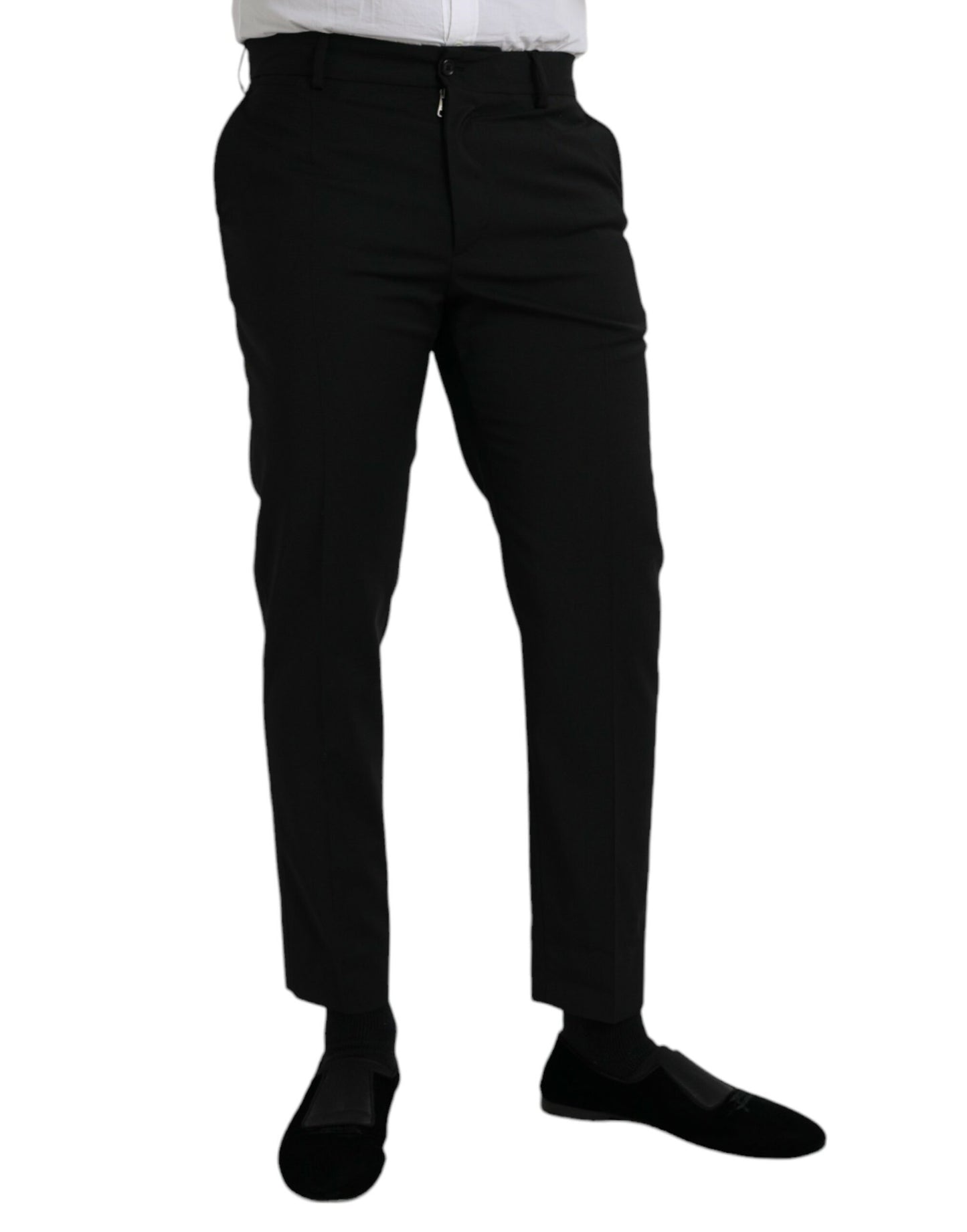 Black Wool SlimFit Dress Formal Pants