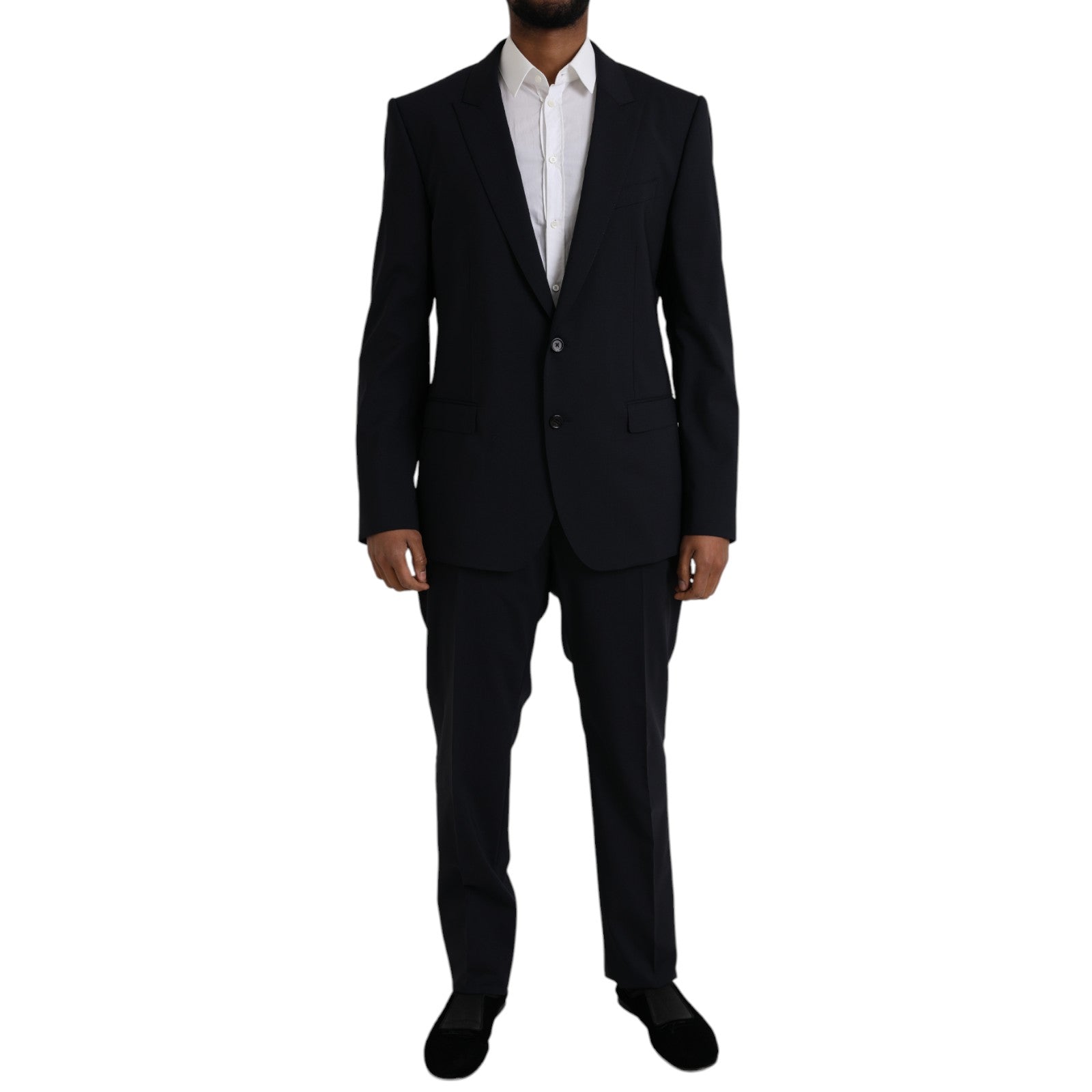 Blue MARTINI Wool Formal 2 Piece Suit