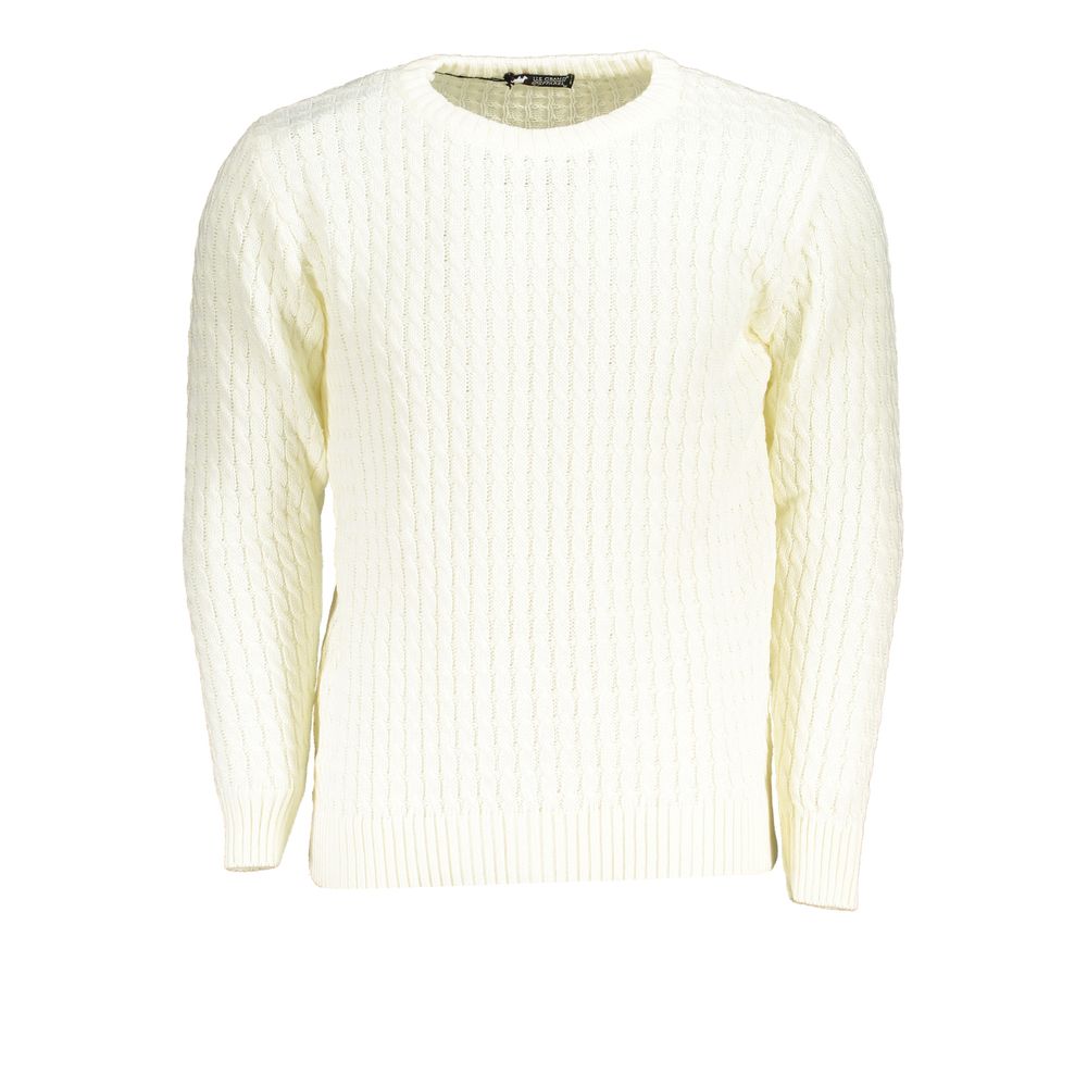 White Fabric Sweater