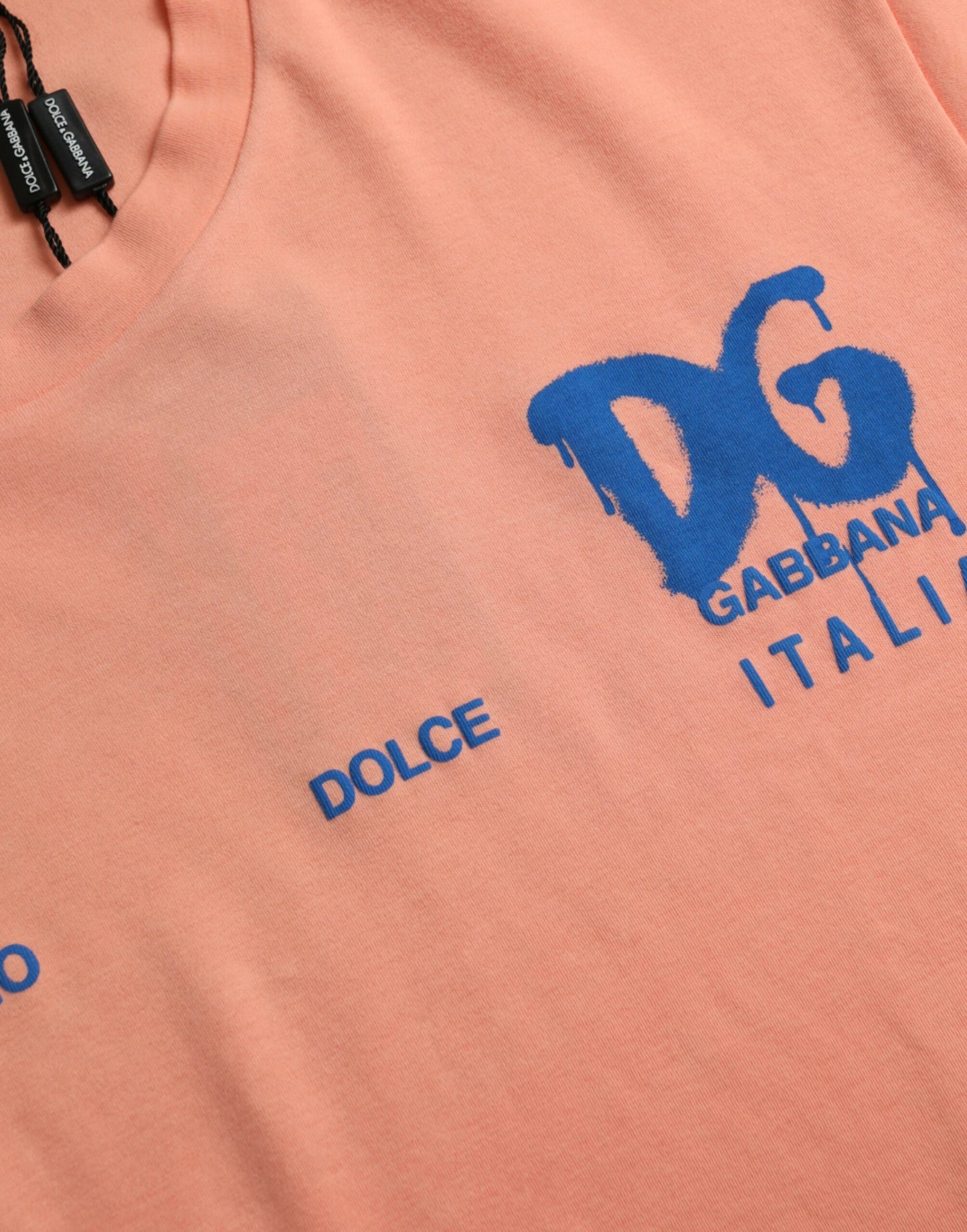 Coral Cotton Logo Print Short Sleeve T-shirt