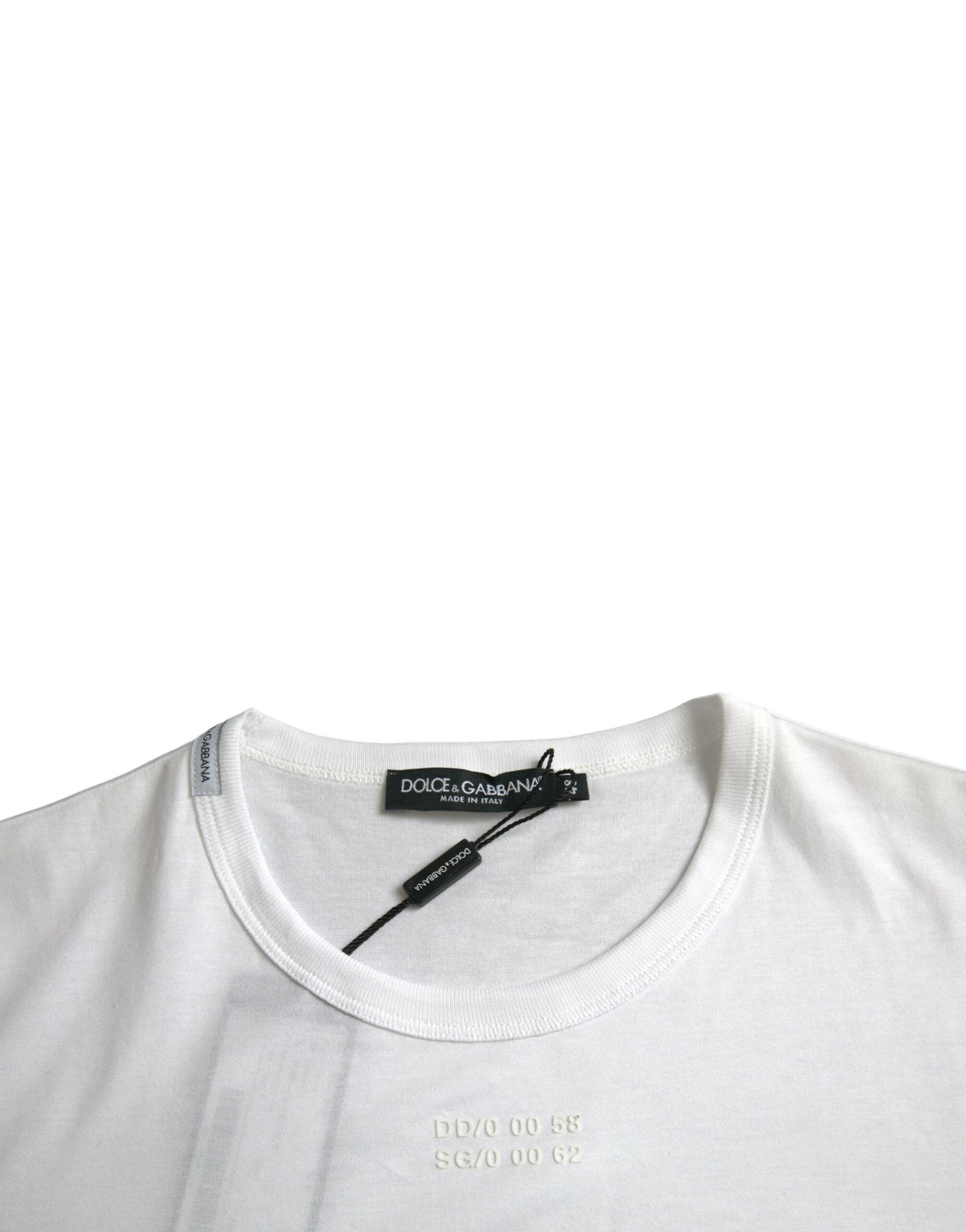 White Cotton Pocket Short Sleeves T-shirt