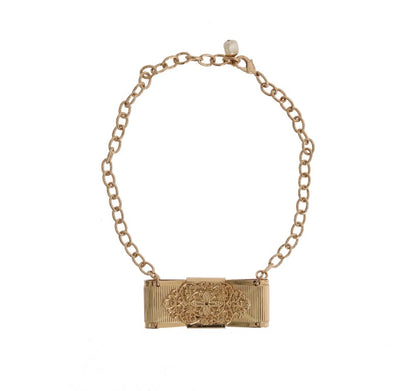 Elegante gouden kristallen statement choker