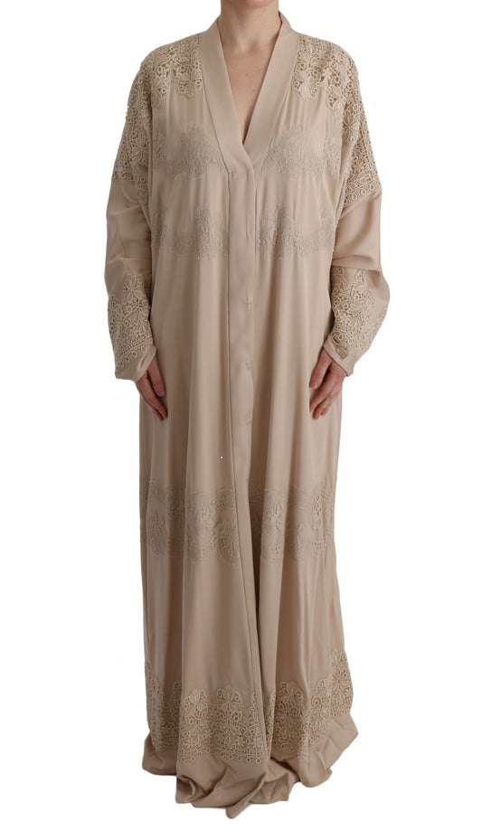 Elegante beige Kaftan-jurk met Kaftan