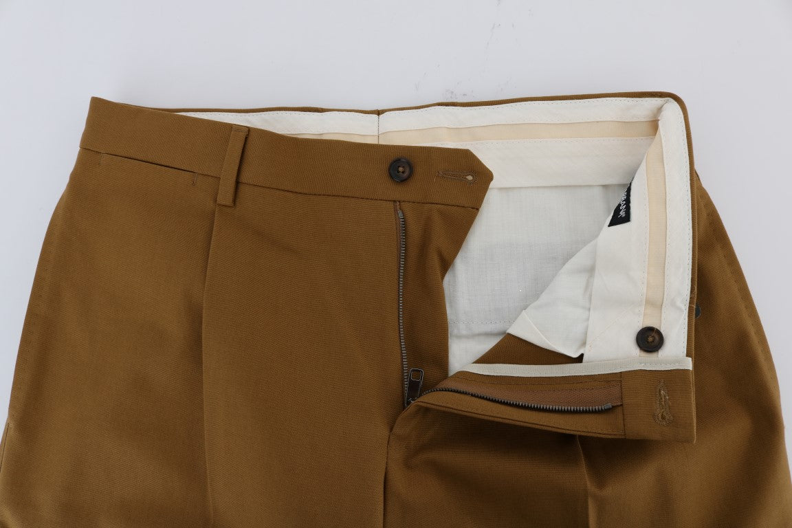 Pantalones formales marrones elegantes para hombre