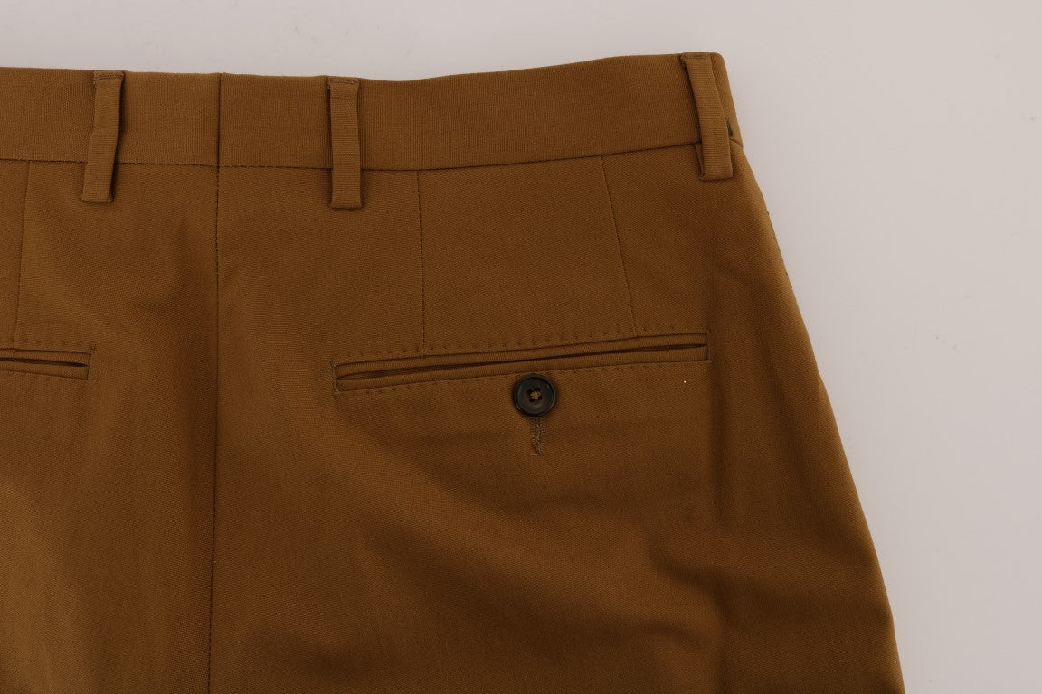 Pantalones formales marrones elegantes para hombre