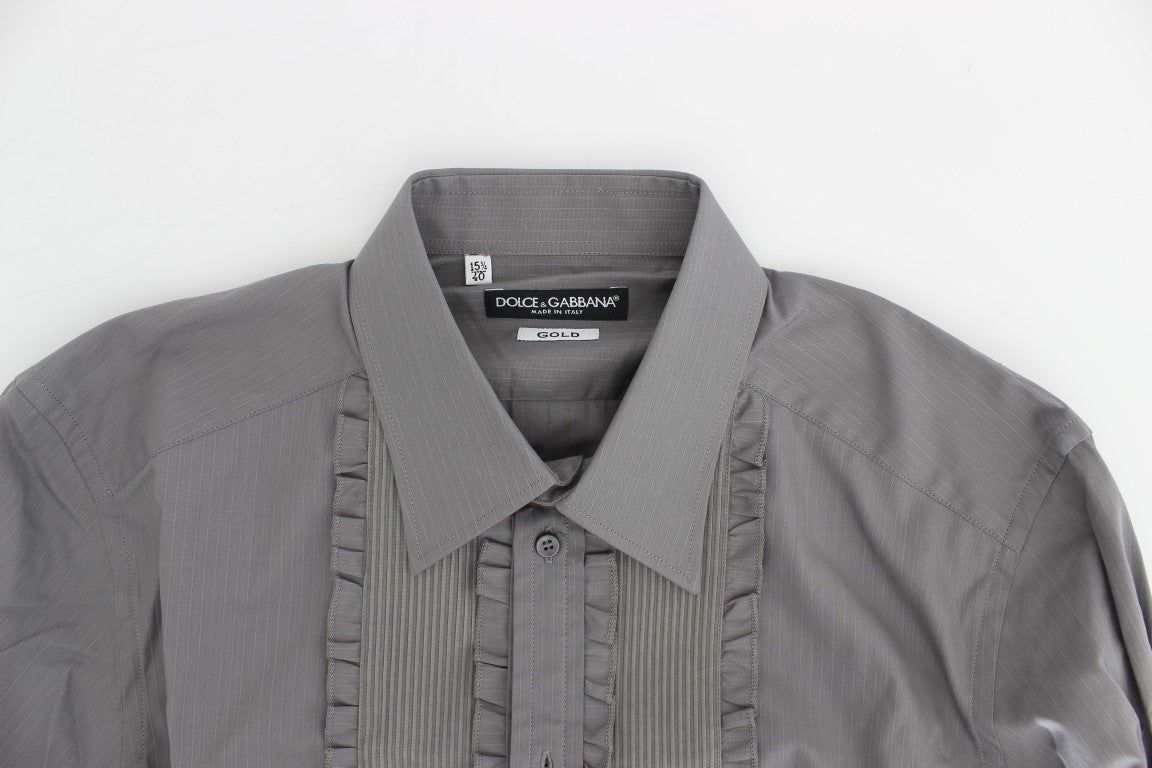 Camisa de vestir elegante de algodón de corte slim