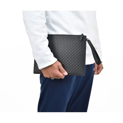 Sleek Microguccissima Leather Clutch