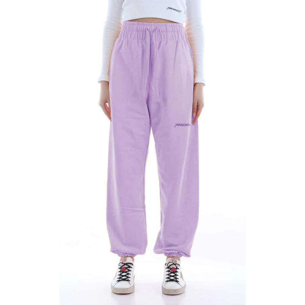 Plush Cotton Sweatpants with Logo Detail