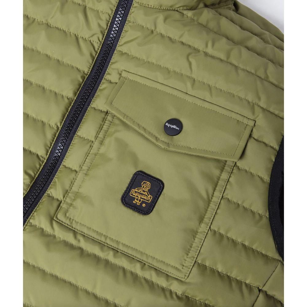 Versatile Green Down Vest for Men