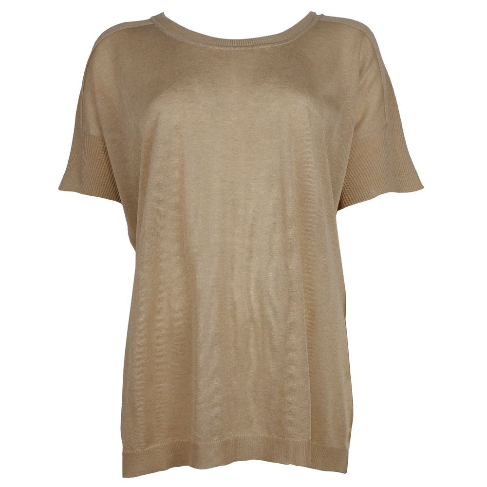 Beige Viscose Sweater