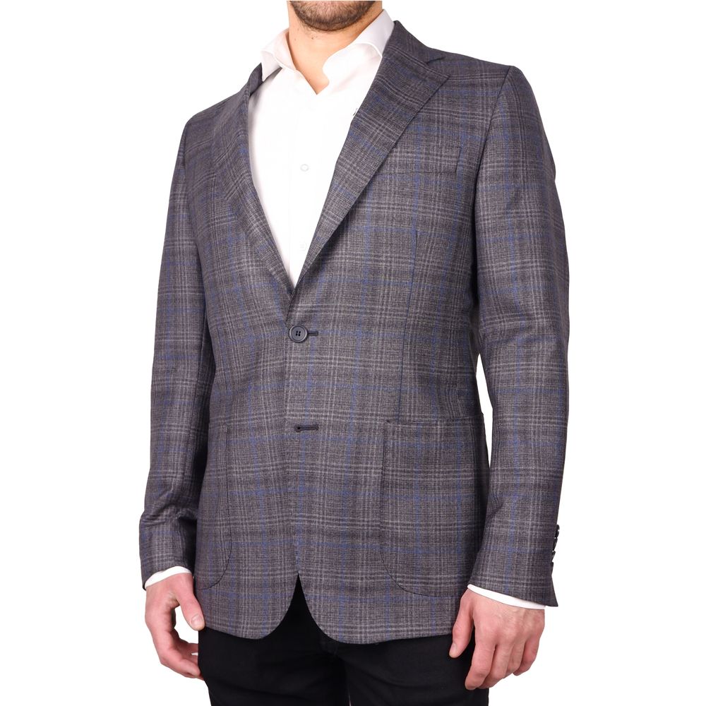 Brown Wool Vergine Blazer