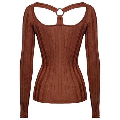 Brown Viscose Sweater