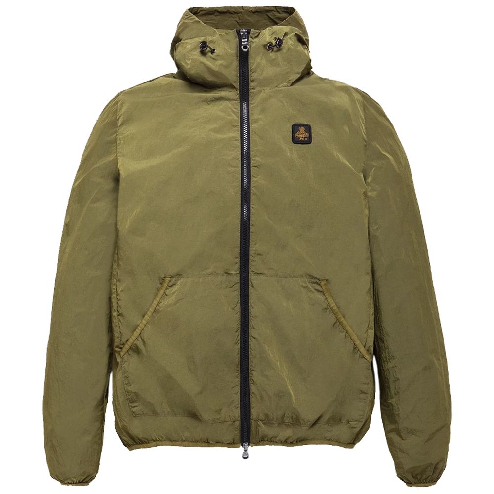 Chic Ultralight Nylon Jacket with Garment-Dyed Finish