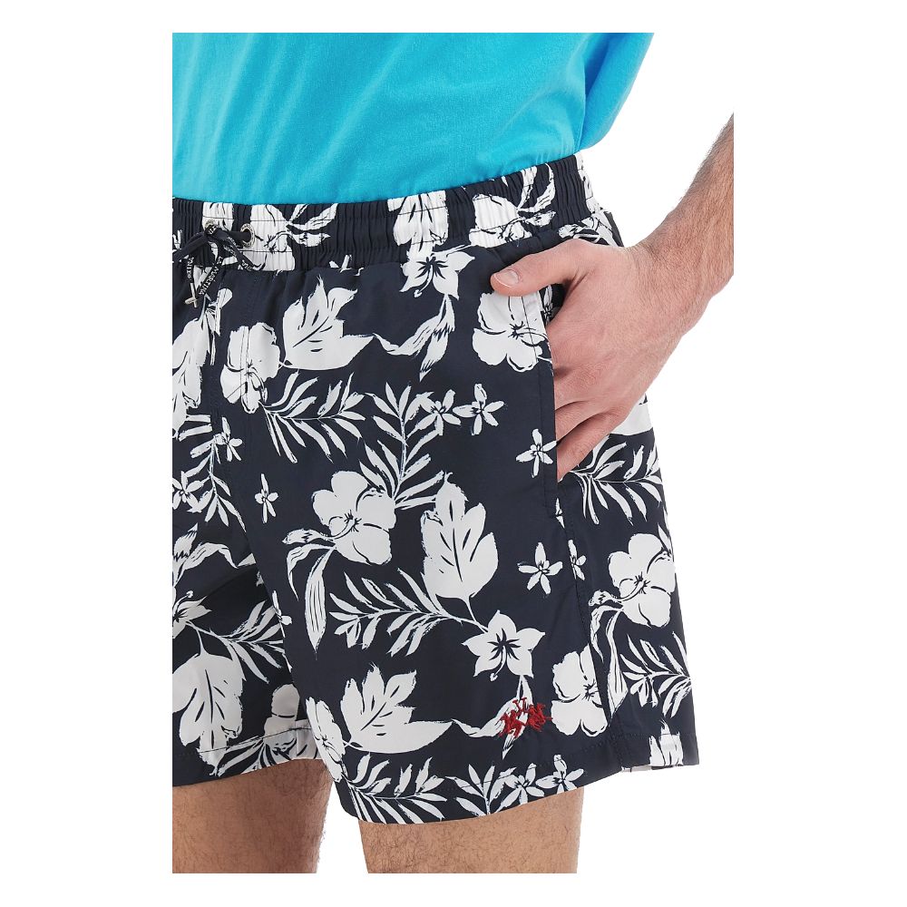 Exquisite Floral Men's Swim Boxers