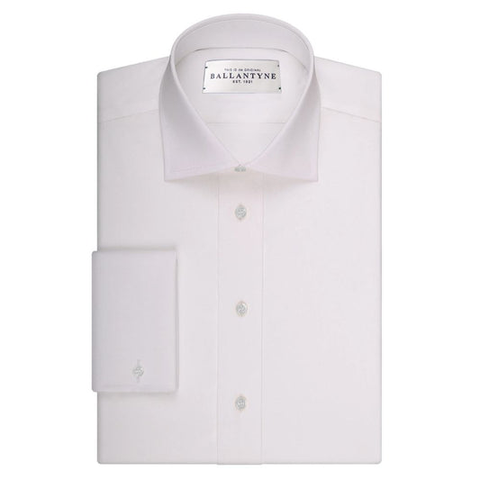 White Cotton Men Shirt