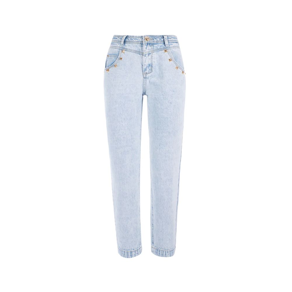 Chic High-Waisted Light Wash Denim