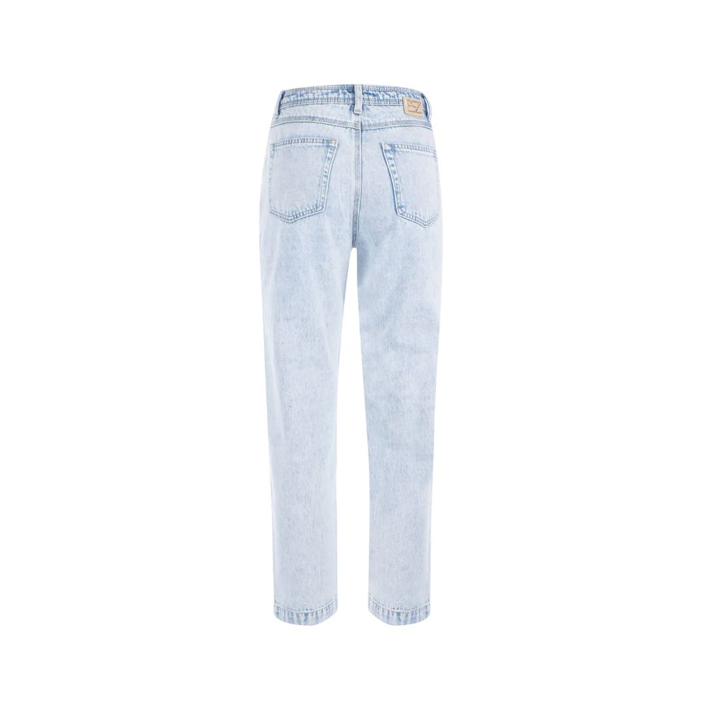 Chic High-Waisted Light Wash Denim