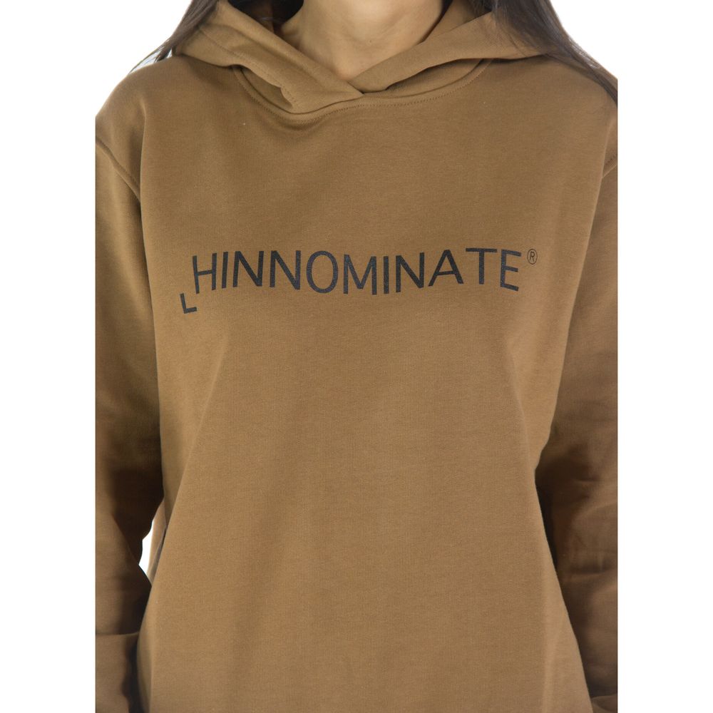 Chic Long-Sleeved Cotton Hoodie with Logo Print