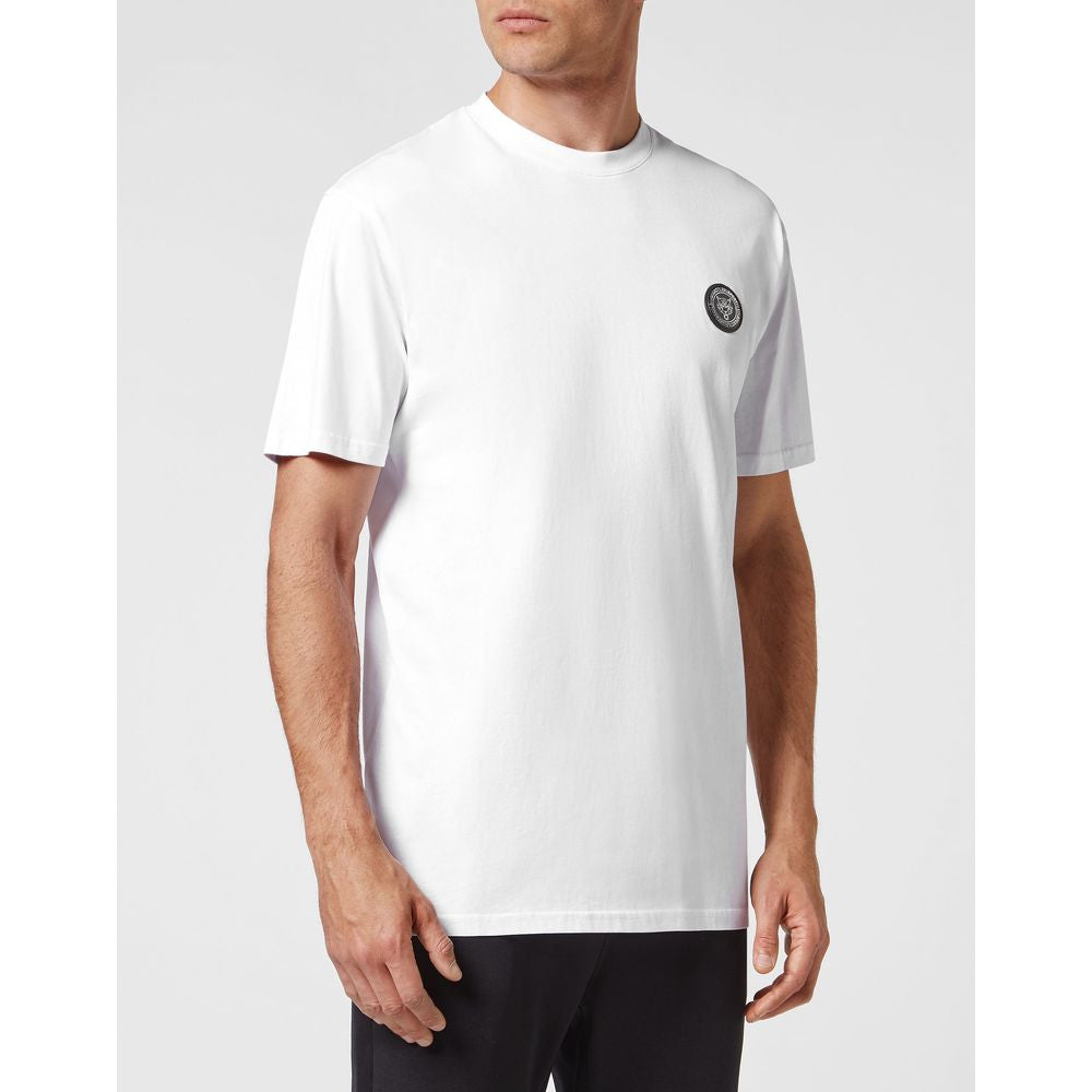 Sleek Cotton Tee with Signature Detailing