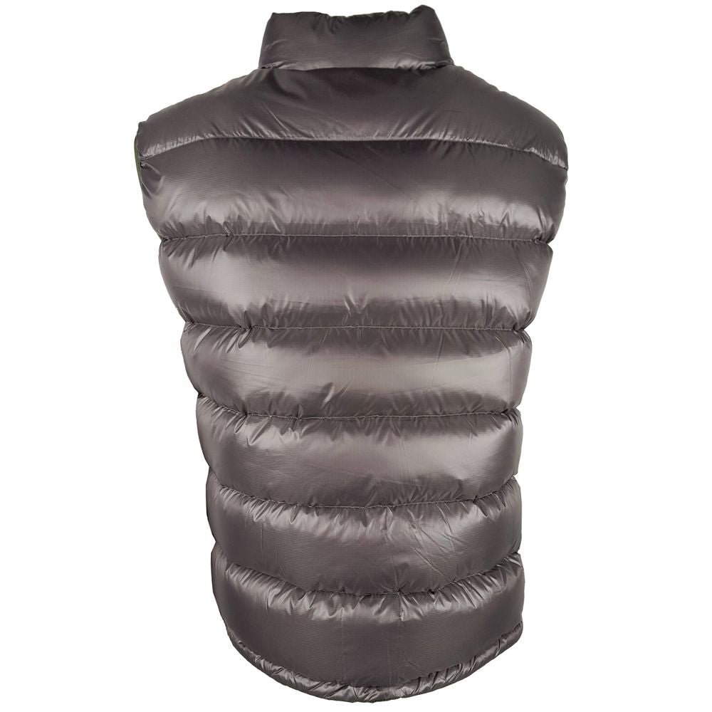 Chic Reversible Green & Grey Duck Down Vest