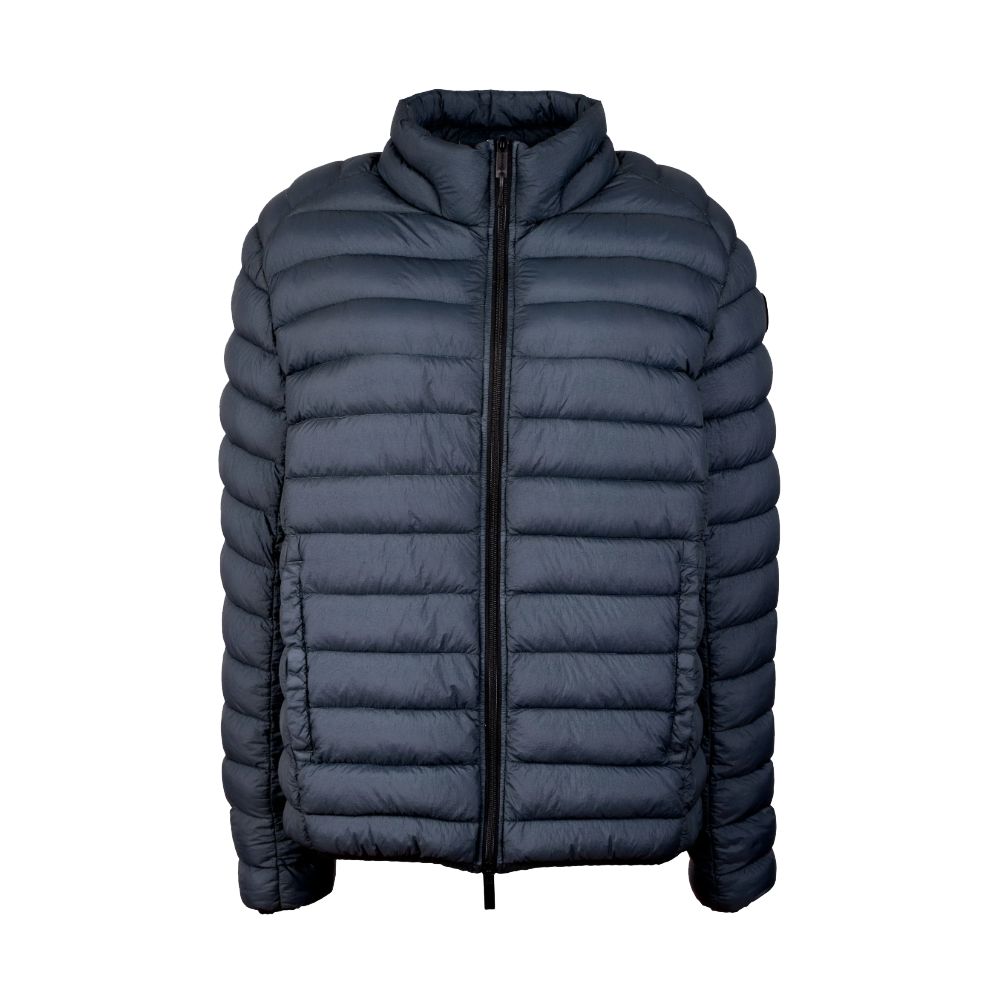 Chic Blue Padded Zip Vest for Men